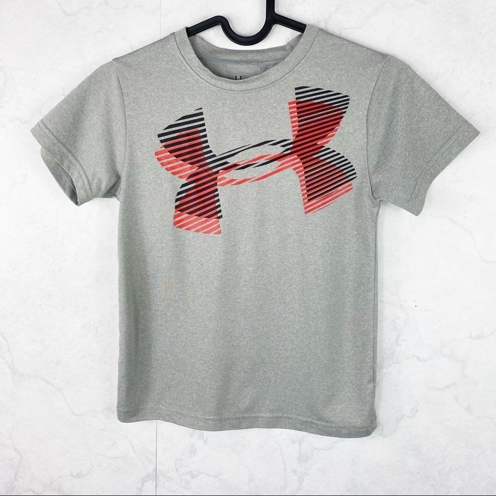 [Under Armour] Boys Grey Logo Tee